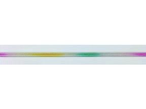 Taśma suwakowa żyłkowa 5 (501) biała rainbow