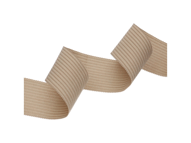 KNITTED   TRIMMING 25 MM  LIGHT  BEIGE&nbsp101 PES 100 MB