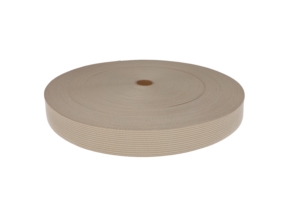Taśma lamówka dziana 25 mm / 0,50 mm jasnobeżowa (101)
