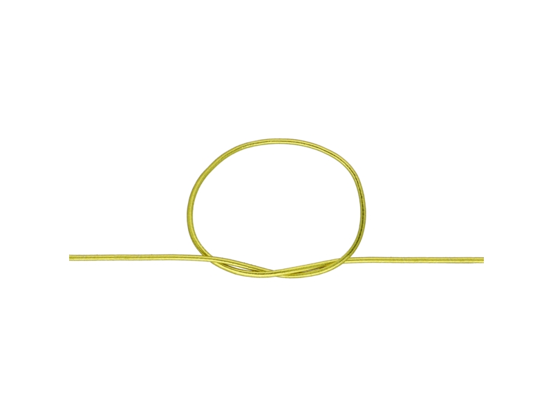 Gummikordel 2 mm Goldpolyester