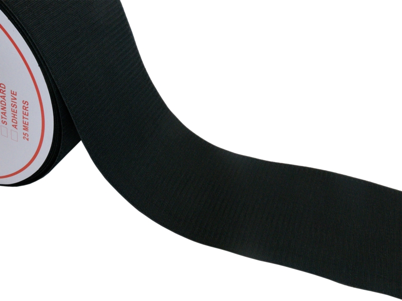 Hook and loop tape  black 580 polyester/nylon hook 25  mb