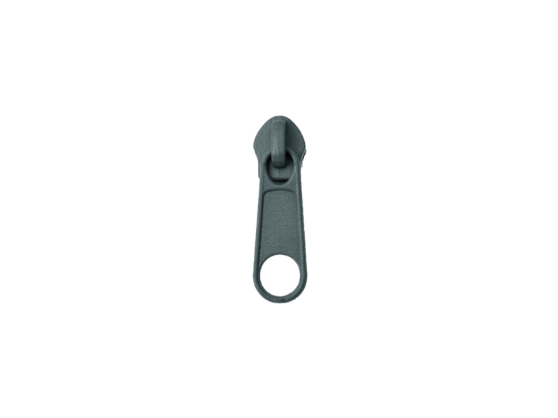SLIDER FOR NYLON ZIPPER TAPES 5 NON LOCK GRAY 100/500 PCS