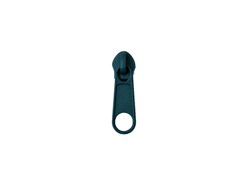 SLIDER FOR NYLON ZIPPER TAPES 5  NON LOCK DARK SEA GREEN 100/500 PCS