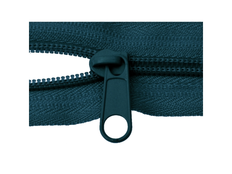 SLIDER FOR NYLON ZIPPER TAPES 5  NON LOCK DARK SEA GREEN 100/500 PCS