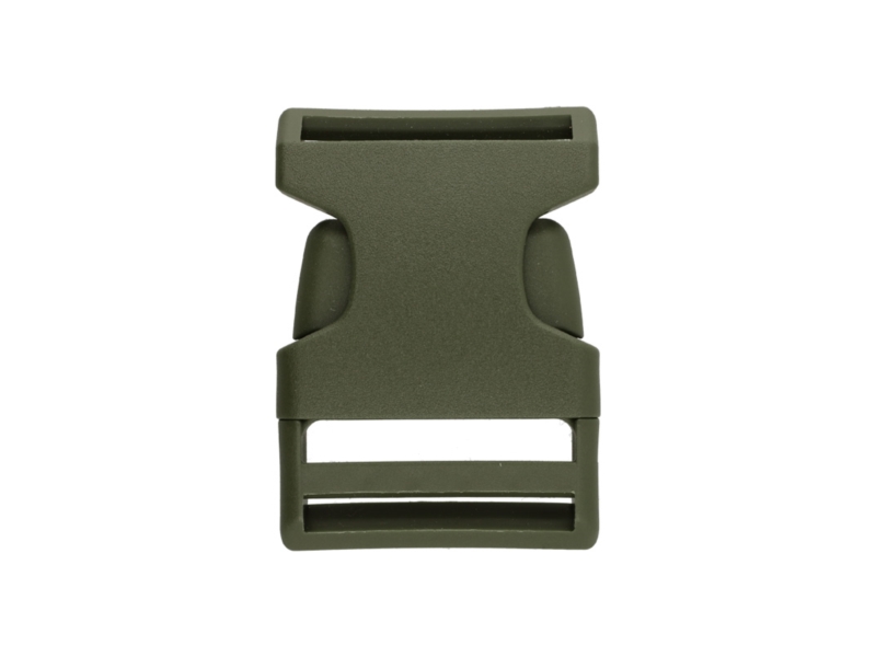 Plastic buckle 40 mm khaki 100  pcs