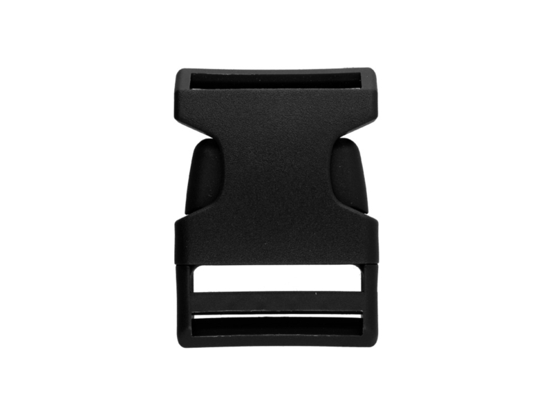 Plastic buckle 40  mm black 100  pcs