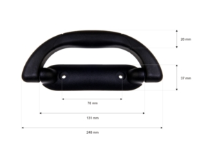 Rączka plastikowa 26/180 mm czarna