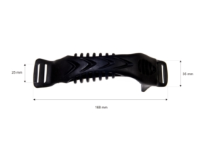 Rączka plastikowa 25/168 mm czarna