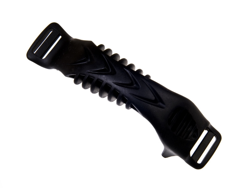 Plastic handle 25/168 mm black 1 pcs