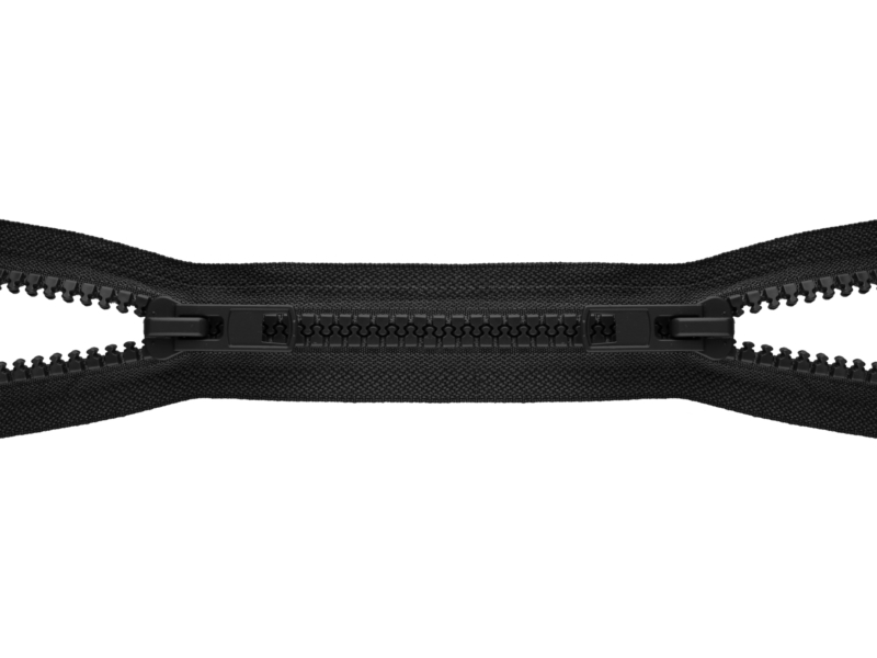 REIßVERSCHLUSS 10&nbsp TEILBAR TWO WAYS  80 cm (580)&nbspSCHWARZ   50 ST.