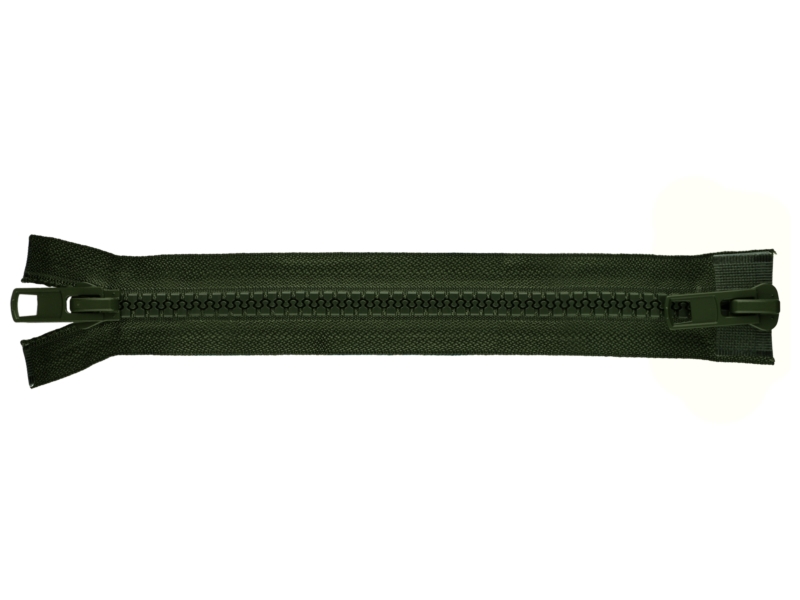 REIßVERSCHLUSS 10&nbsp  TEILBAR TWO WAYS 75 cm (175) MILITÄRGRÜN   50 ST.