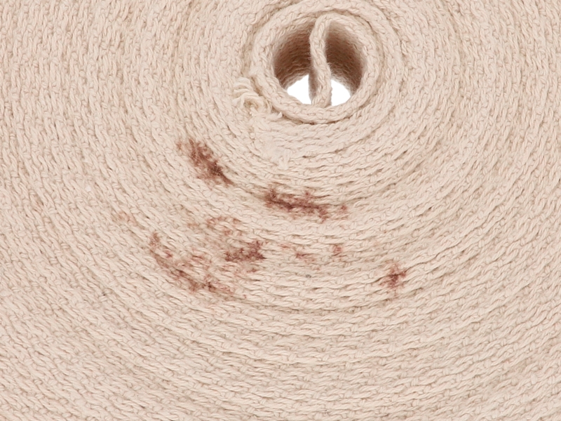 Cotton webbing 25 mm / 1,8 mm ecru second quality