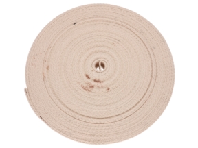 Baumwollgurtband 25 mm / 1,8 mm ecru zweite Qualität