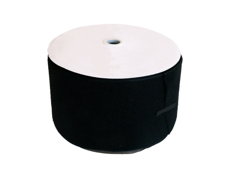 Hook and loop tape  black 580 polyester/nylon loop 25 mb