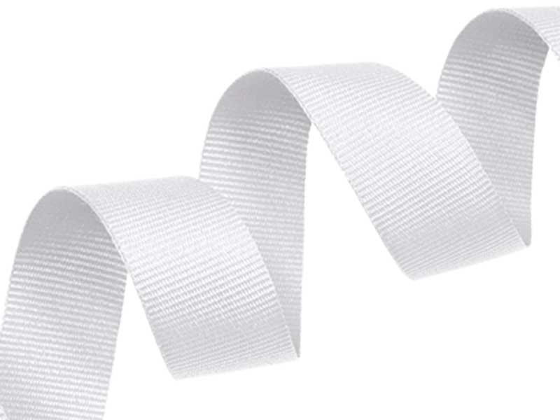 Grosgrain ribbon 15 mm/0,40 mm white (501)