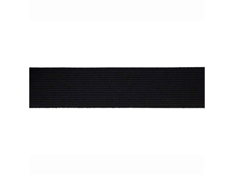 ELASTISCHER BAND  FLACH  GEWEBTE&nbsp10 MM (580)&nbspSCHWARZ POLYESTER 50  LM
