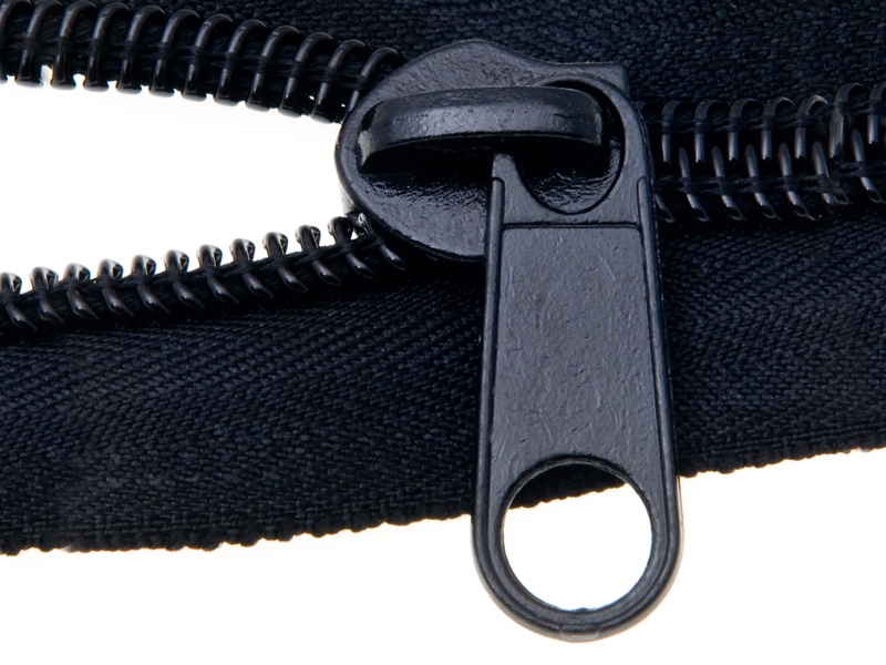 JEZDEC KE SPIRÁLOVÝM ZIPŮM 10  NON LOCK ČERNÝ   50/200  KS