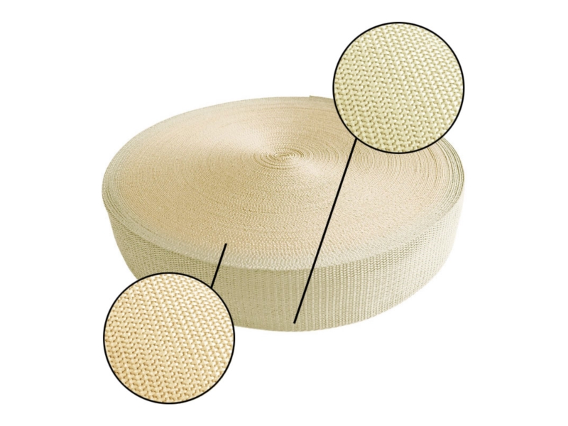 Webbing pp 25 mm / 1,3 mm beige 122 50 mb