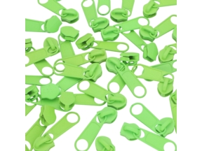 Suwak do taśmy suwakowej  spiralnej 5 non lock (1001-2) zielony neon mix