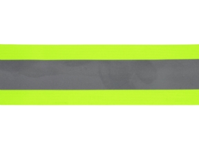 Taśma z odblaskiem 50 mm/25 mm (1005) neon żółty