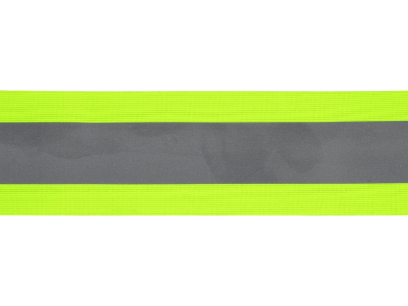 Reflective tape 50 mm 0,45  mm yellow  neon + reflector 50 mb