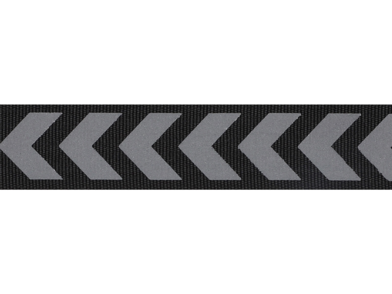 Reflexband  20 mm Schwarz + reflektor 50lm