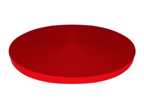 Taśma nośna rypsowa 10 mm czerwona (620)