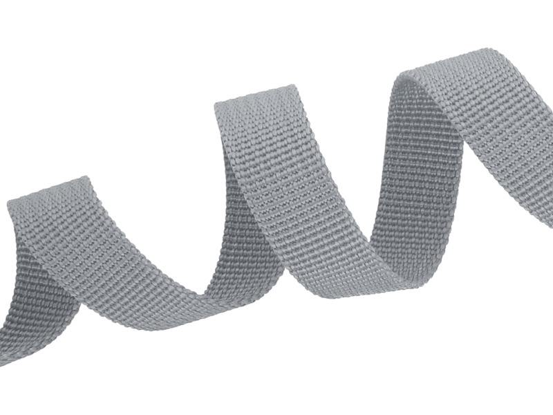 Rips-Trageband 15 mm (134) Grau