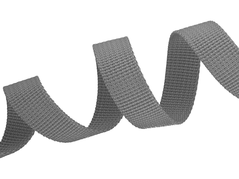 Rips-Trageband 15 mm (860) Grau