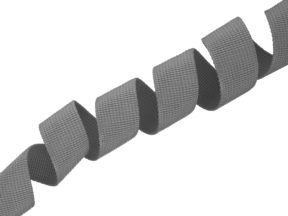 Grosgrain ribbon 25 mm grey (860)