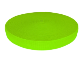 30 mm rypsová stuha (1003) neonově limetkově zelená