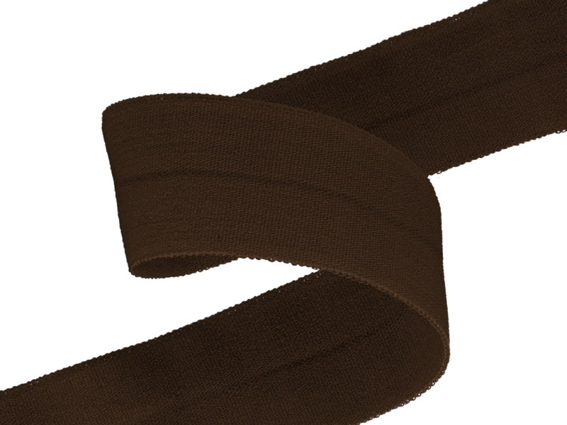 Elastisches Einfassband 20 mm/0,65 mm Dunkelbraun (141)