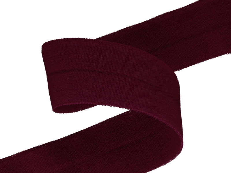 Elastické lemování 20 mm/0,65 mm (174) vínová