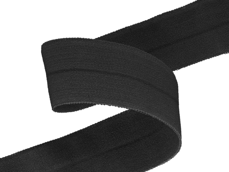 Fold-over elastic 20 mm /0,65 mm graphite (301)