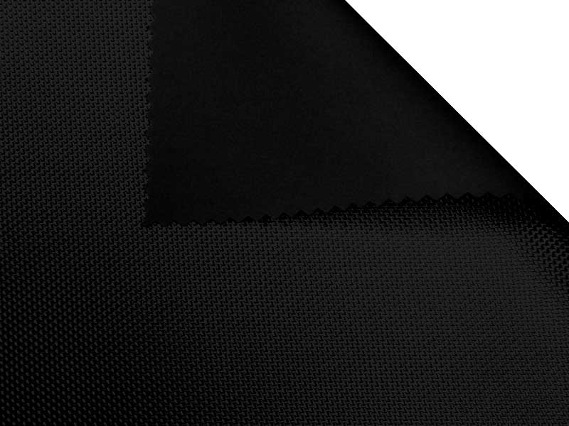 POLYESTER-STOFF 1680D  PVC-F-BESCHICHTET DOUBLE SCHWARZ 580  150 CM