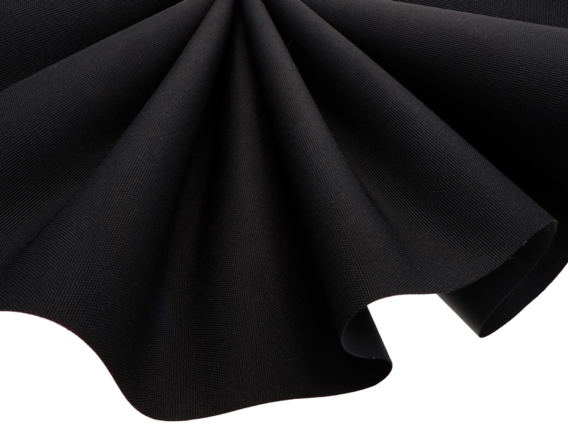 Polyester fabric 900d waterproof pvc-d a-grade covered black -580 150 cm