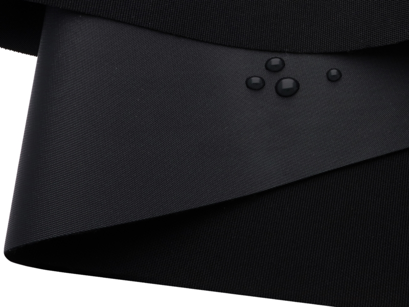 Polyester-stoff 900d wasserdicht pvc-d a-grade - beschichtet schwarz -301 150 cm
