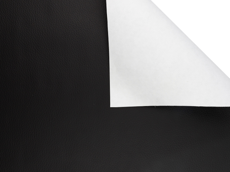 Imitation leather Bono with adhesive 580 black 148 cm