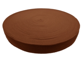 Polycotton backing tape 2 mm dark brown (D 236)