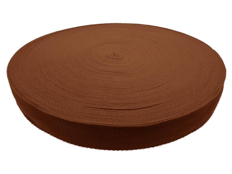 Polycotton webbing 2 dark brown 236 pp 50 yd