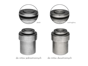 Zagniatacz do nitów jednostronnych  8/3/9 mm 8/3/6 mm