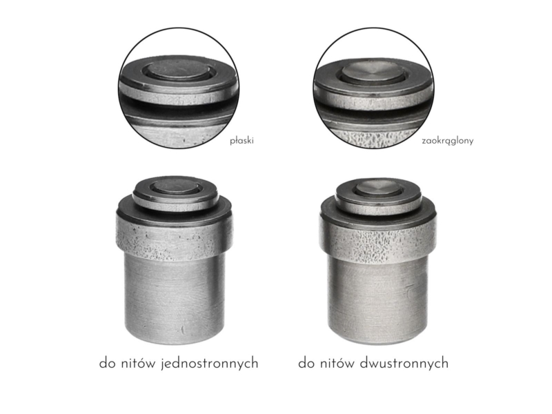 Zagniatacz do nitów jednostronnych  8/3/9 mm 8/3/6 mm