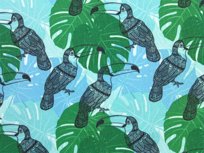 Polyester fabric premium 600d*300d waterproof pvc-f covered toucan 14 150 cm