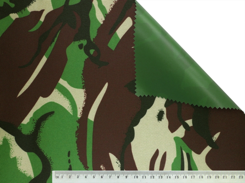 Polyester fabric premium 600d*300d waterproof pvc-f covered jungle 21 150 cm