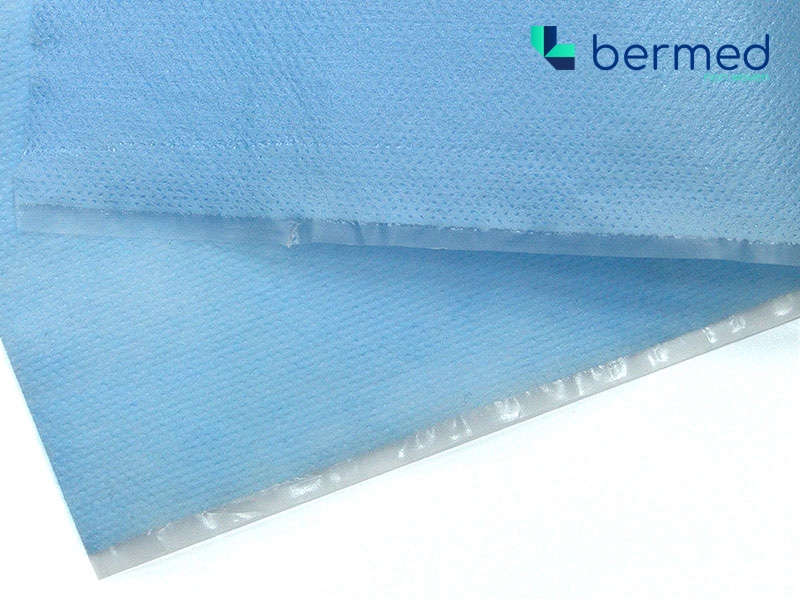 BERMED  MEDIZINISCHES SCHUTZLAMINAT 53 G/M2 BLAU (EN 14126) 50   M.