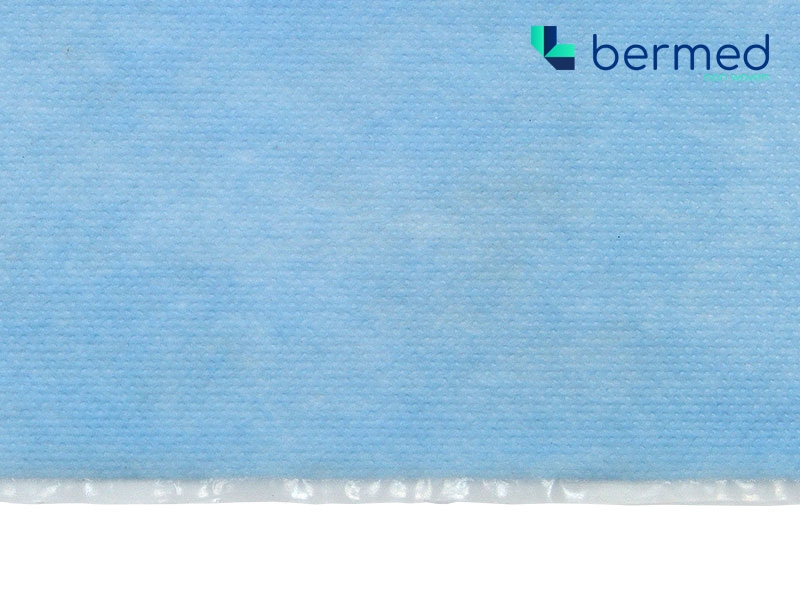 BERMED  MEDIZINISCHES SCHUTZLAMINAT 53 G/M2 BLAU (EN 14126) 50   M.
