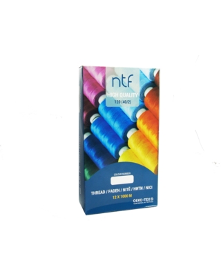 Nici poliestrowe NTF 120 (40/2)  ceglaste A 524 1000 m x 12 szt.