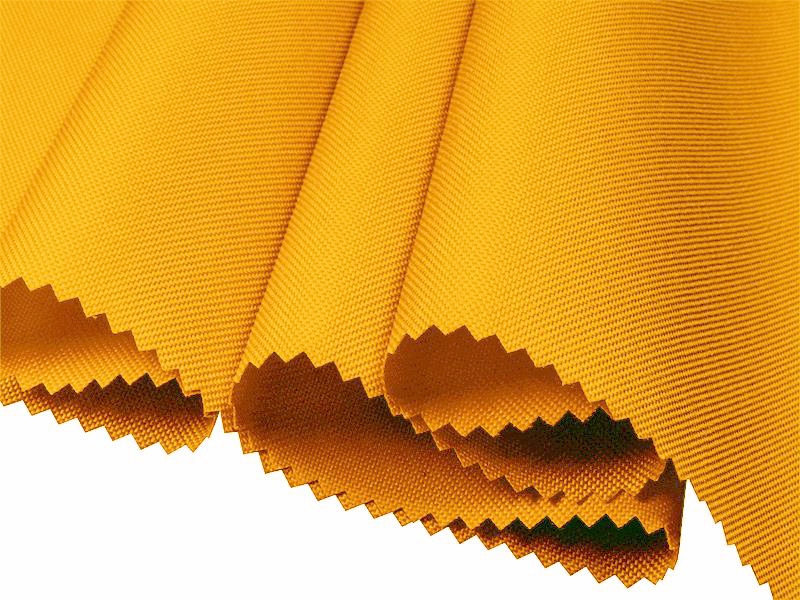 Polyester fabric Oxford 600d pu*2 waterproof (506) yellow 160 cm