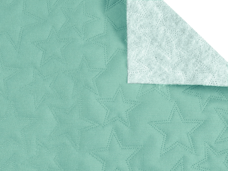 Quilted  polyester fabric Oxford 600d pu*2 waterproof stars (026) blue 160 cm 1 mb