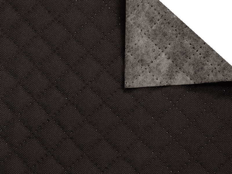 Quilted polyester fabric Oxford 600d pu*2 waterproof karo (306)dark grey 160 cm